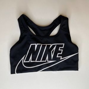 Nike Futura Dri-Fit Medium Support Black Bra, New, S